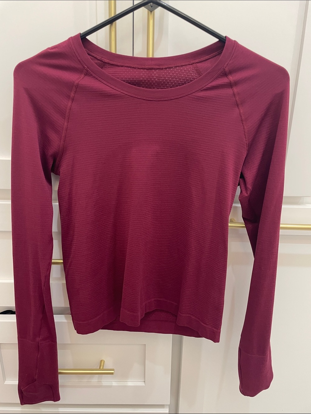 lululemon athletica Long Sleeve swiflty tech - Burgundy